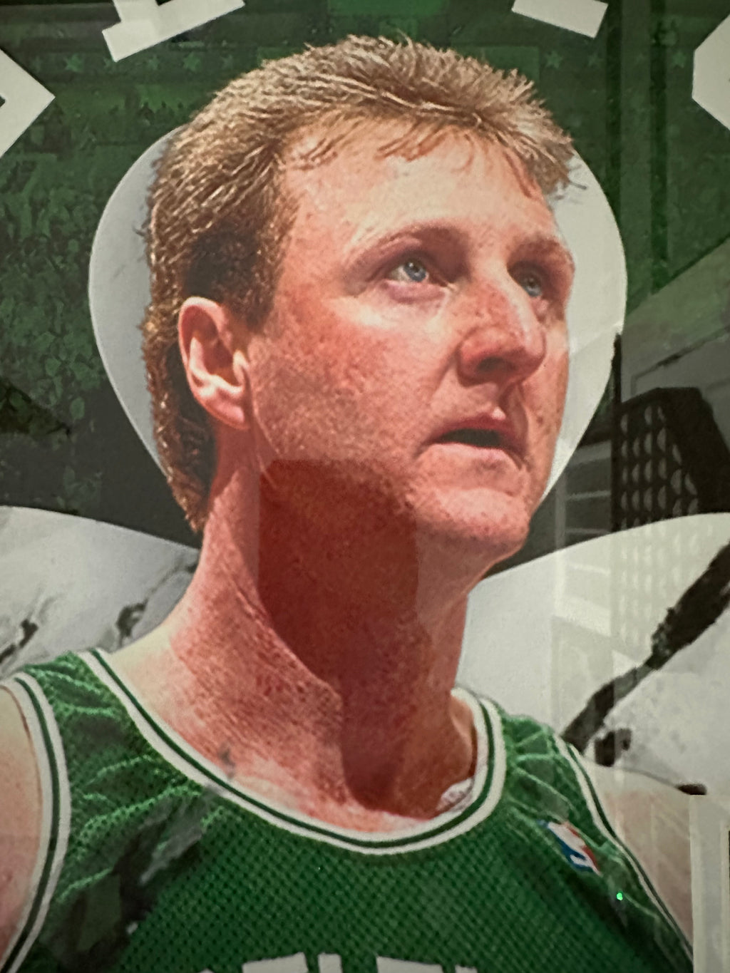 Boston Celtics - Larry Bird with video montage and facsimile signature