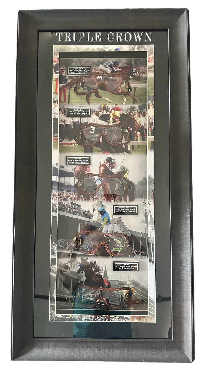 Horse Racing Goggles - Signed by the Five Triple Crown Winners