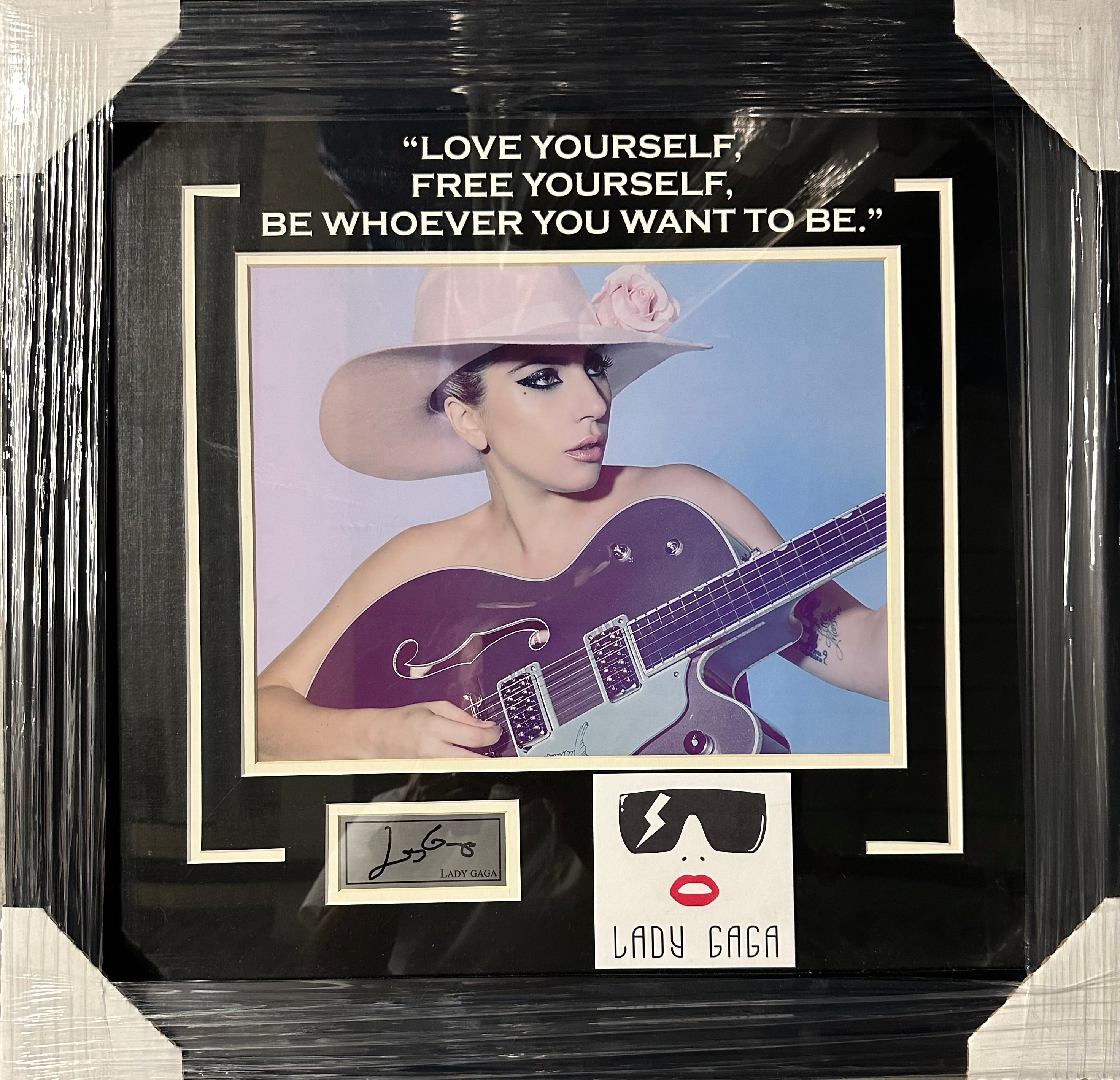 Lady Gaga with Quote