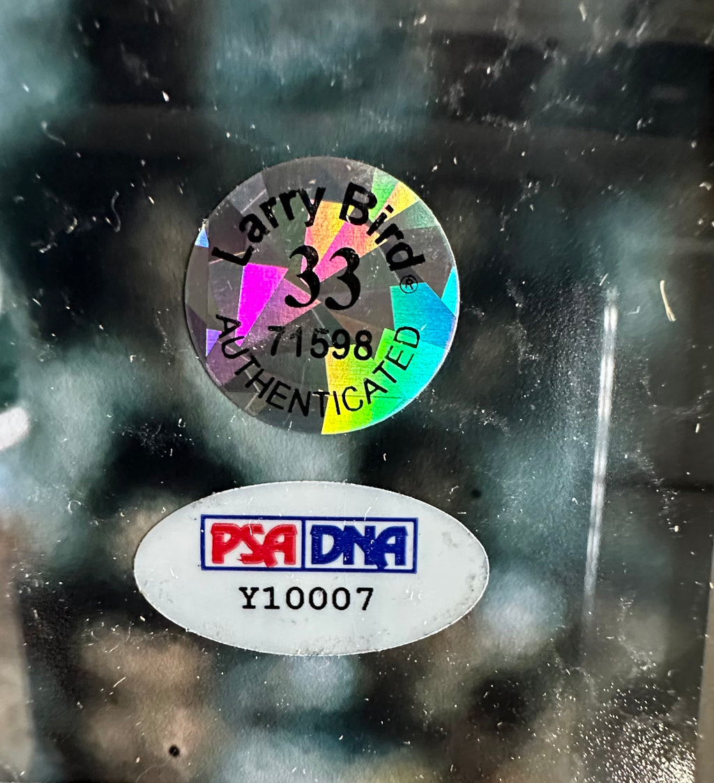 Larry Bird vs Magic Johnson in College Autographed