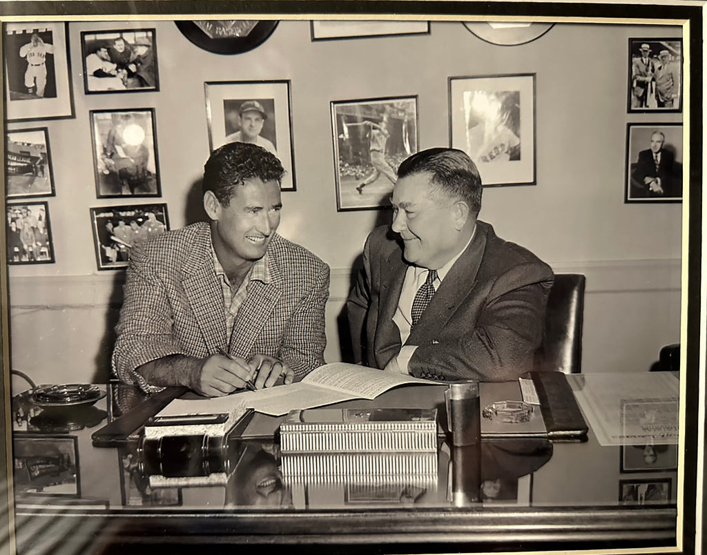 Boston Red Sox - Ted Williams and Tom Yawkee Autographed Cuts