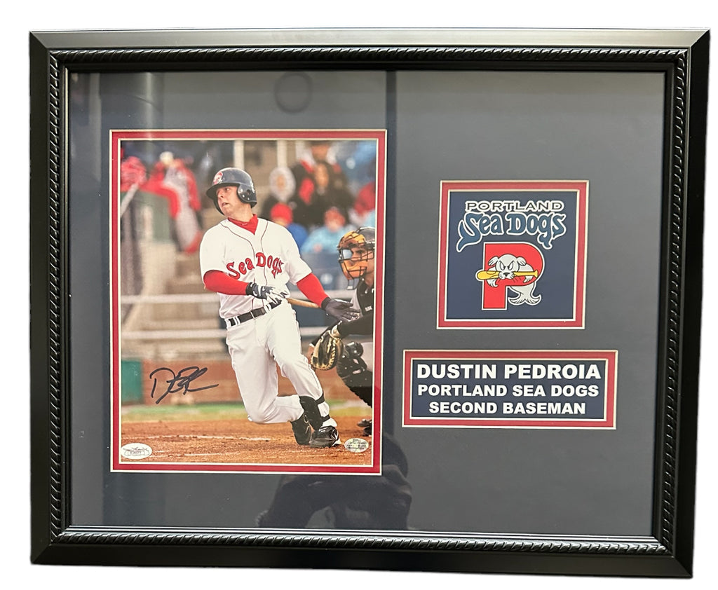 Portland Sea Dogs - Dustin Pedroia 8x10 Autographed Photo