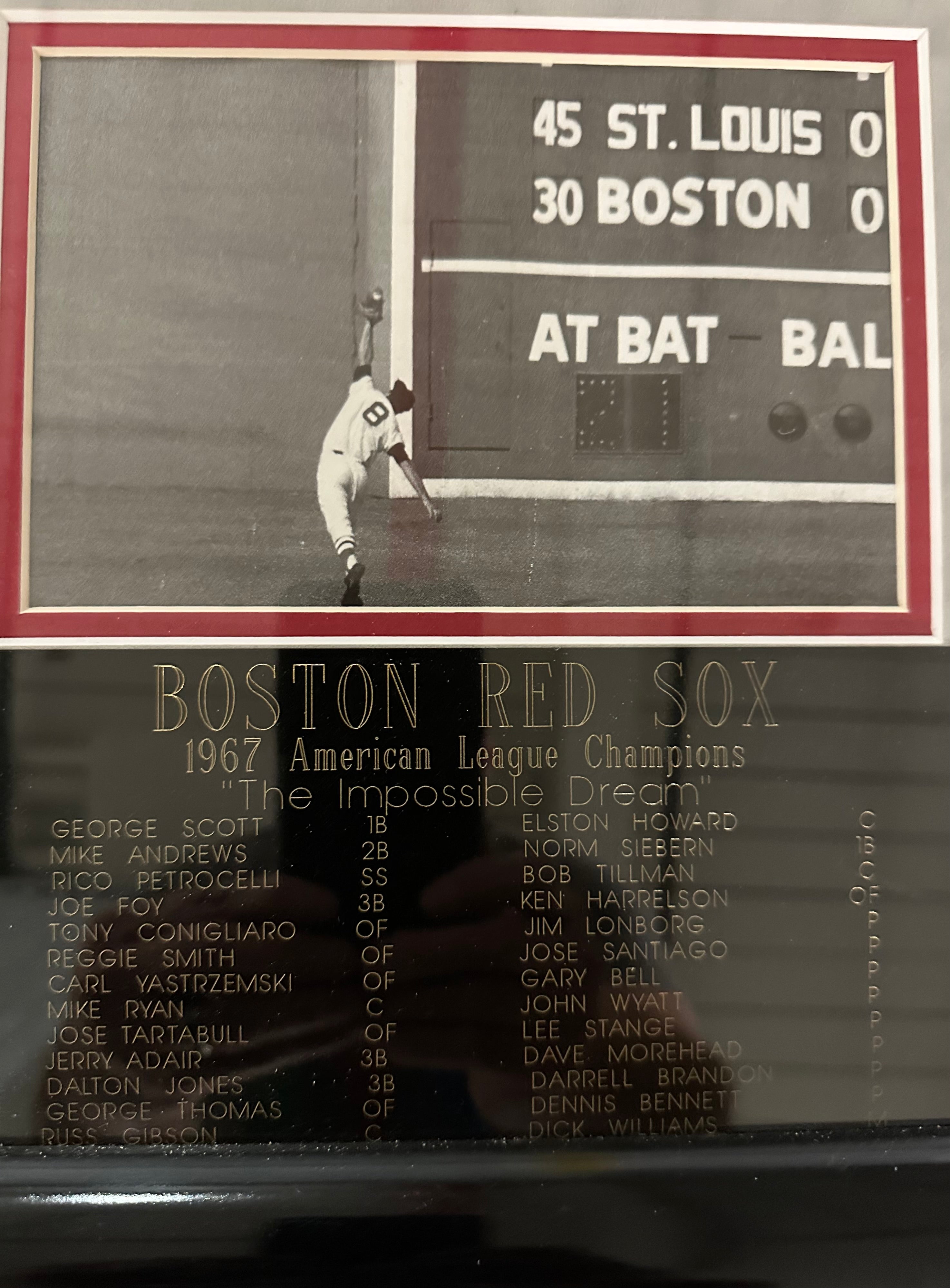 Boston Red Sox - 1967 Program & Scorecard with Multiple Autographed Cuts & Cards