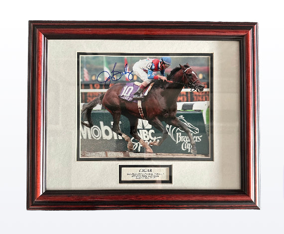 Jerry Bailey (Riding Cigar) - Autographed