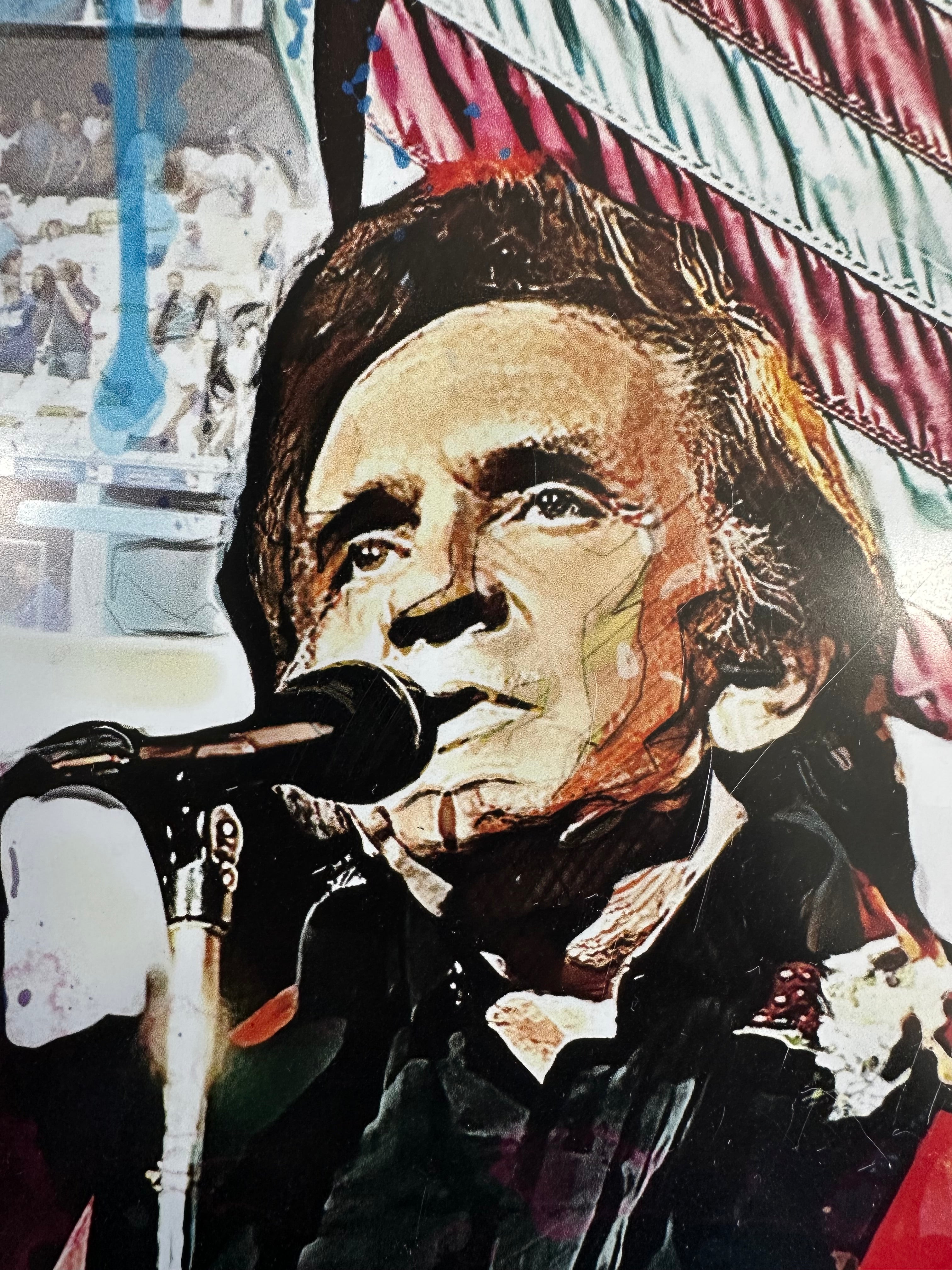 Johnny Cash "Ragged Old Flag" Wall Art by Cherie Grampp (aka Shari)