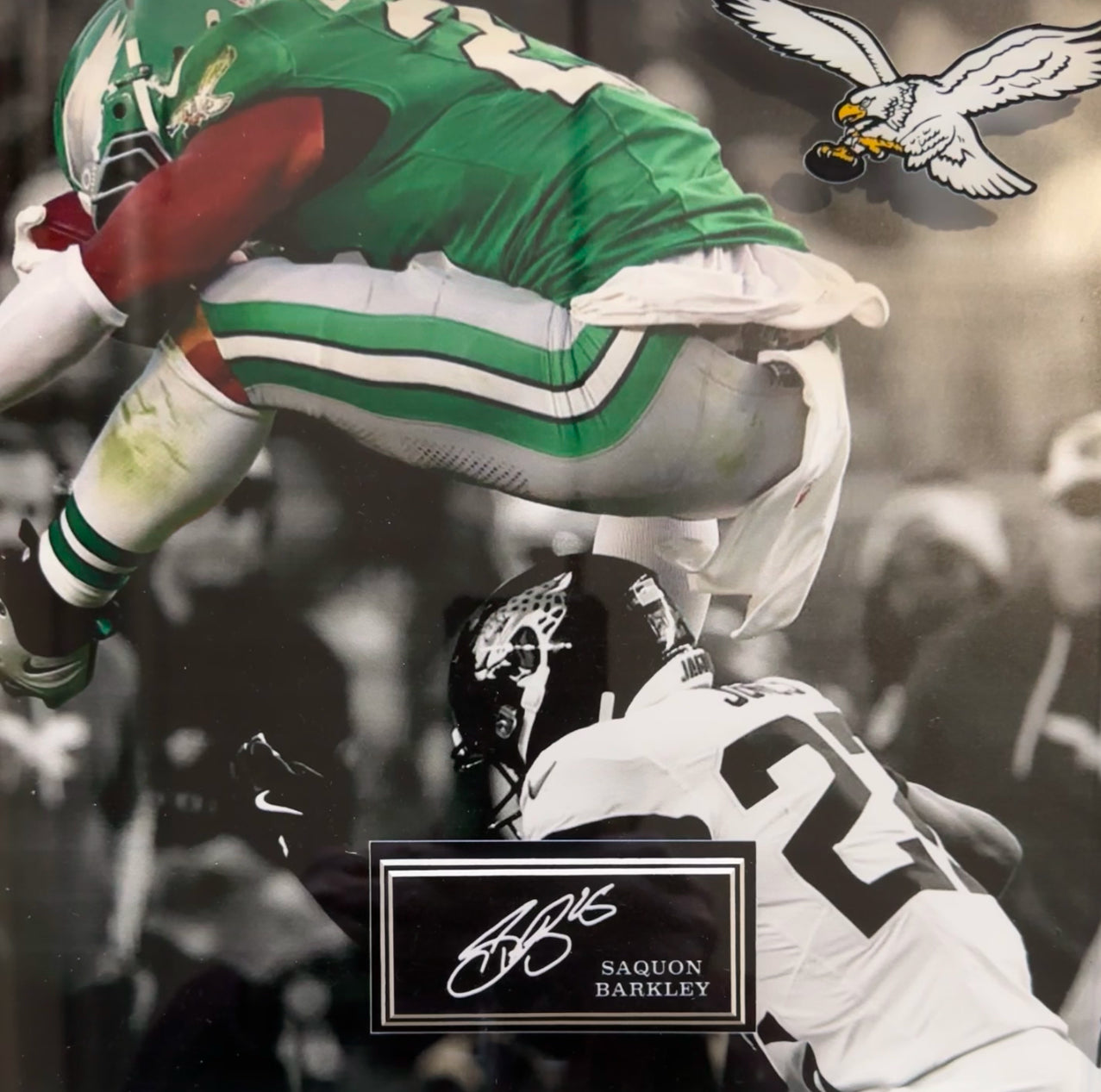 Philadelphia Eagles - Saquon Barkley with Quote