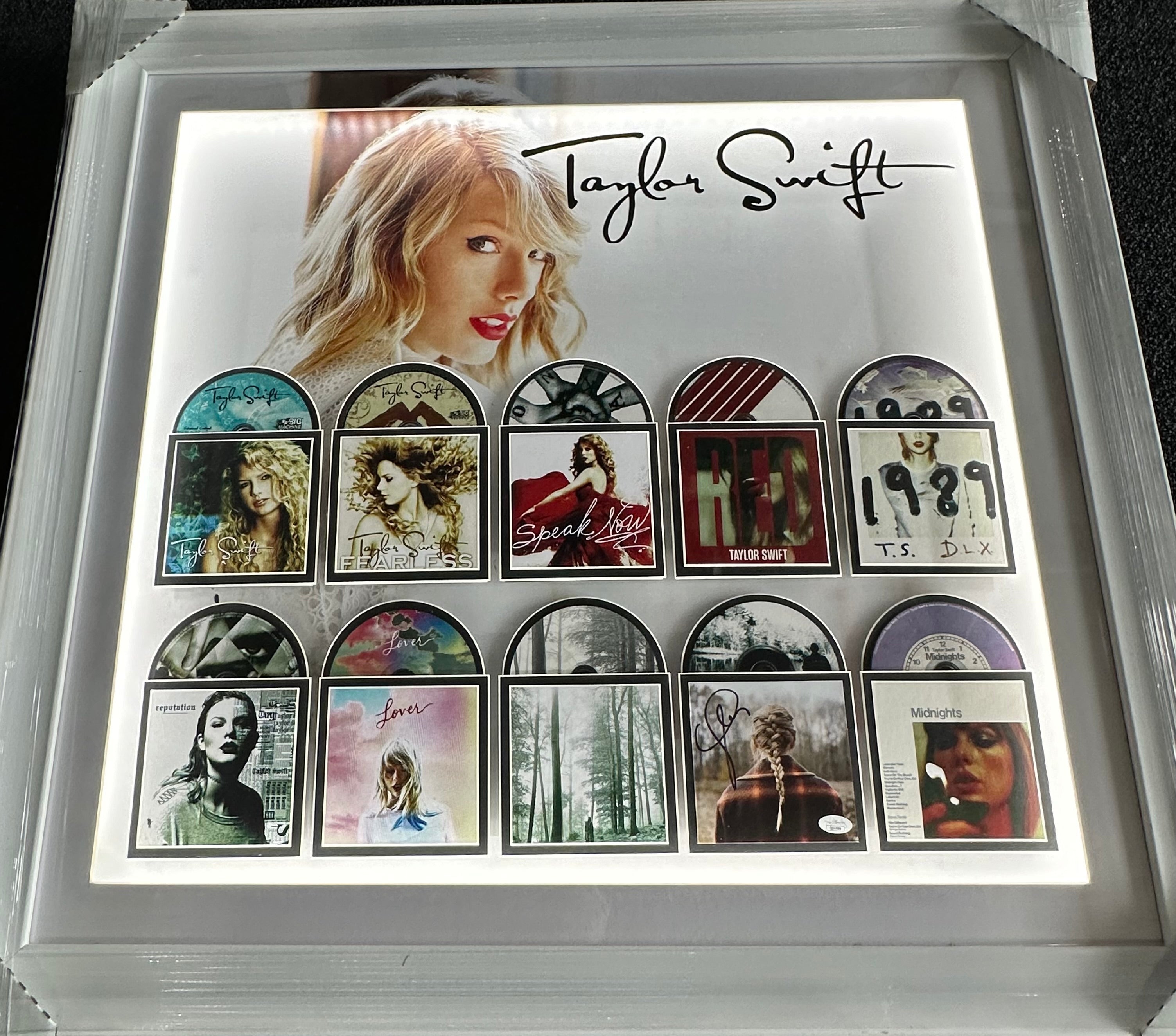 Taylor Swift 10 CD Collage with LED Lighting