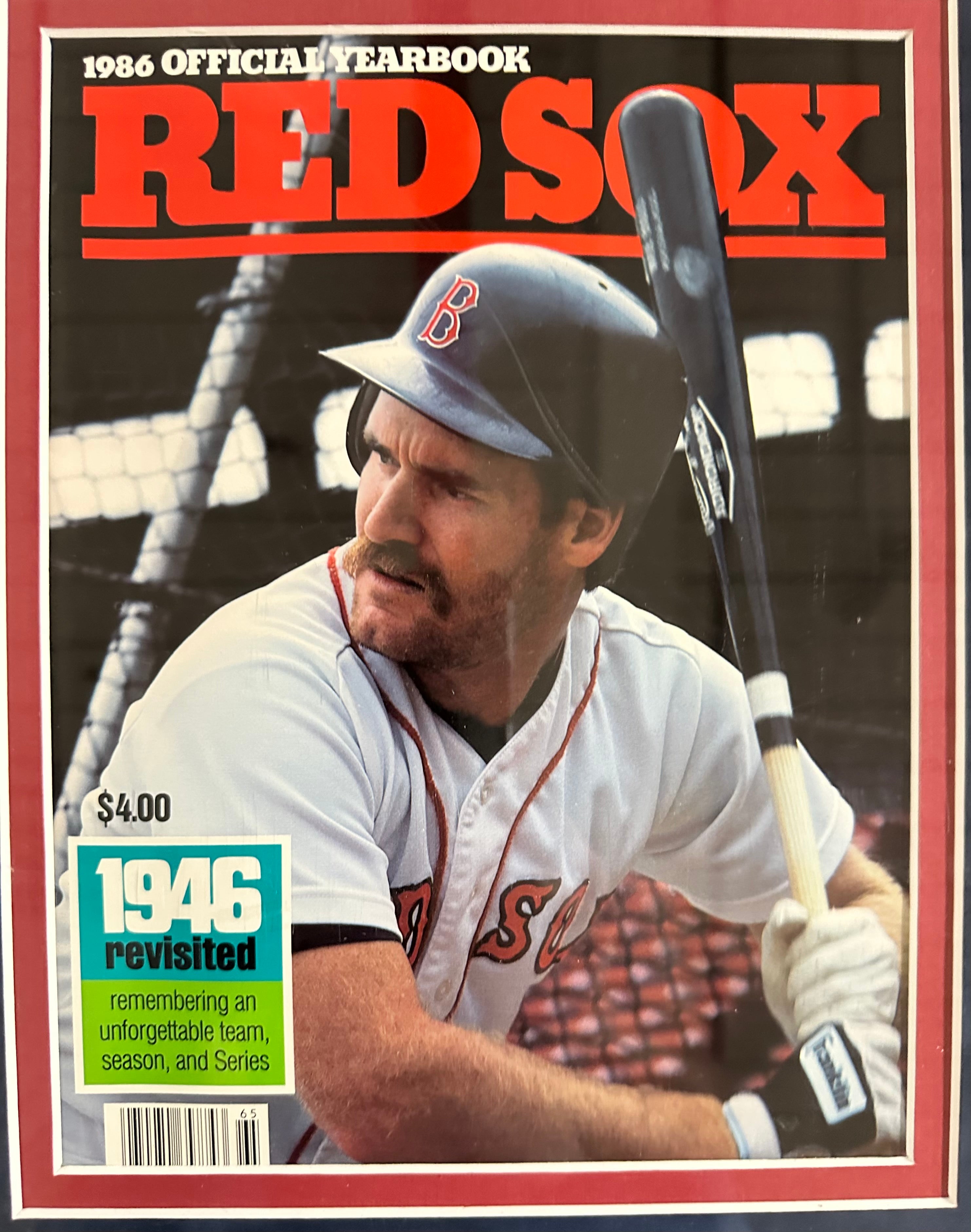 Boston Red Sox - 1975/1986 ALCS Collage with multiple Autographed Cuts & Cards