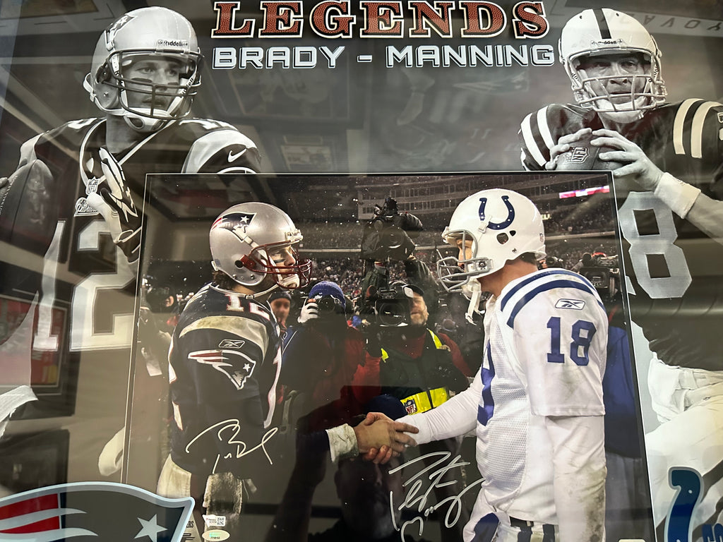 Legends Tom Brady & Peyton Manning - Autographed (2)