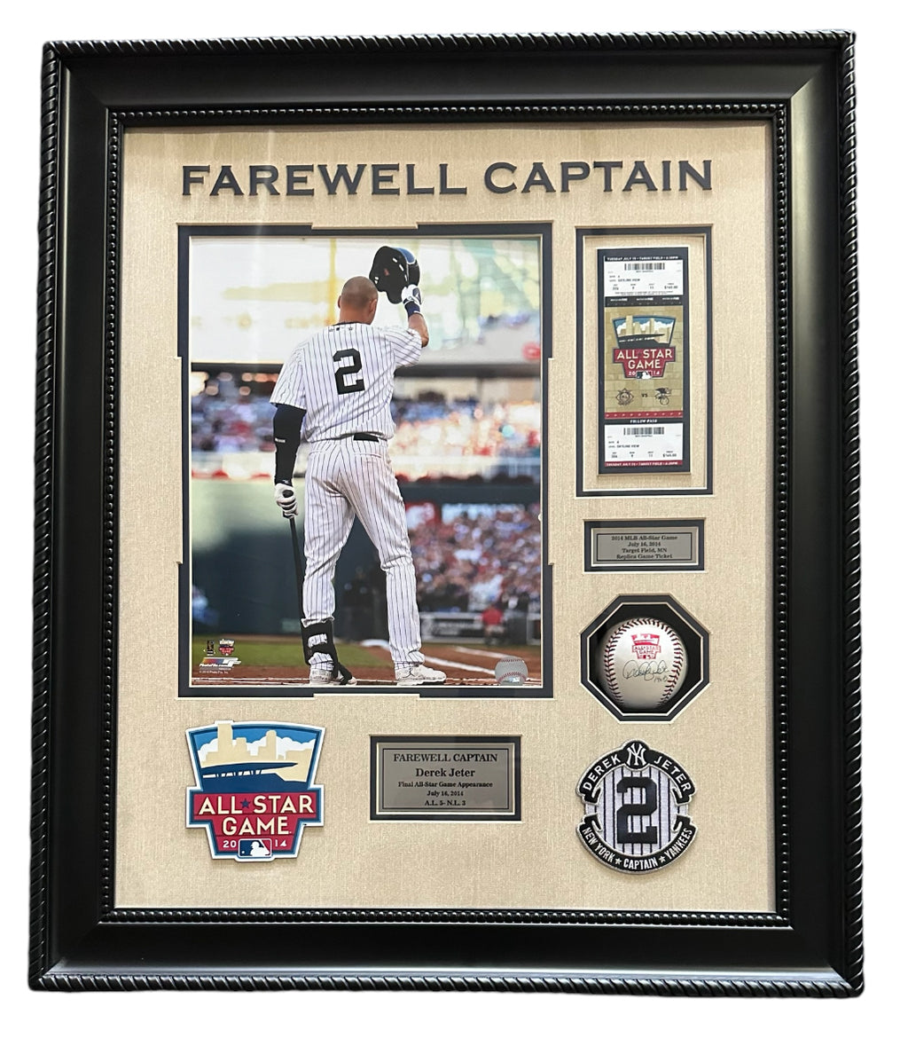 New York Yankees - Derek Jeter Farewell Captain Autographed w/ball and all star