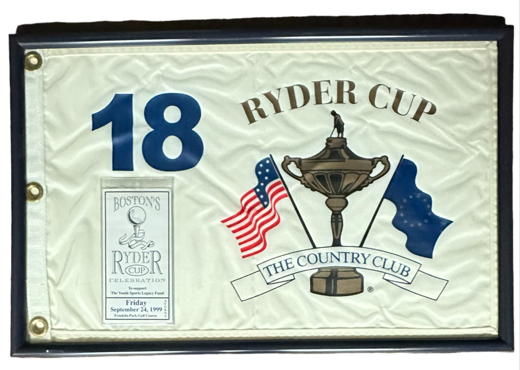 Boston's Ryder Cup Flag & Ticket from 1999