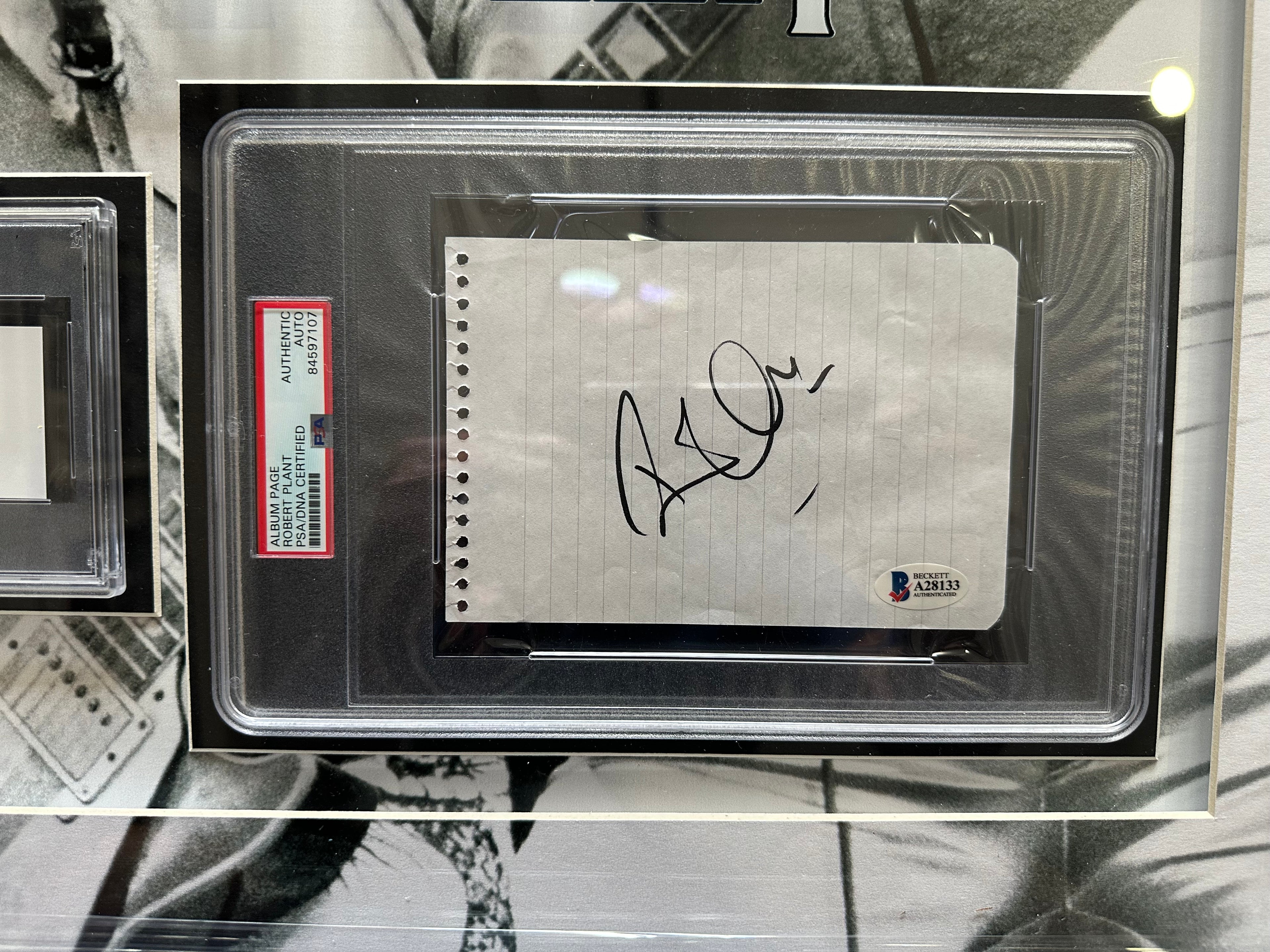 Led Zeppelin Autographed by Jimmy Page & Robert Plant