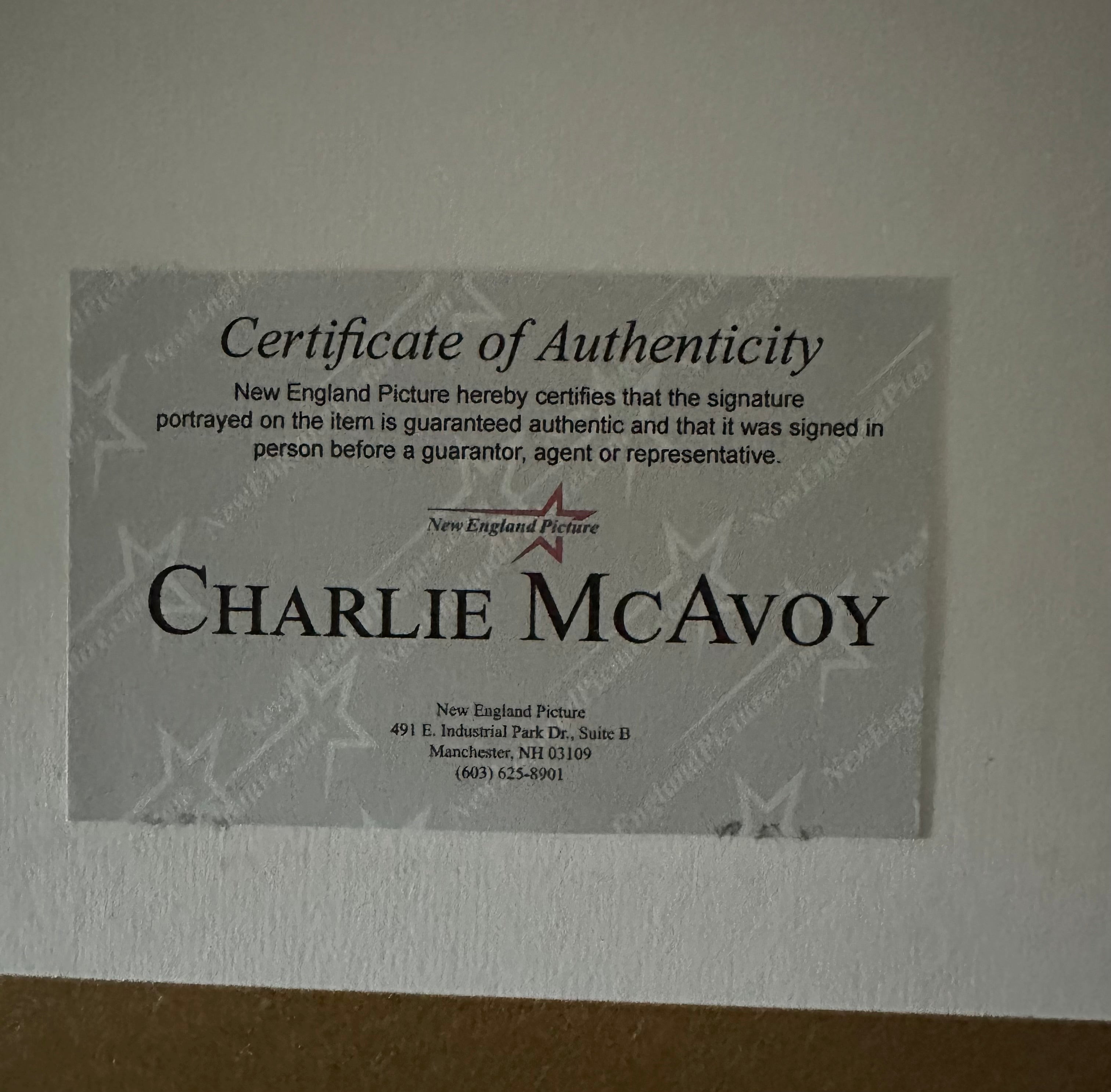 Boston Bruins - Charlie McAvoy autographed 8 x 10