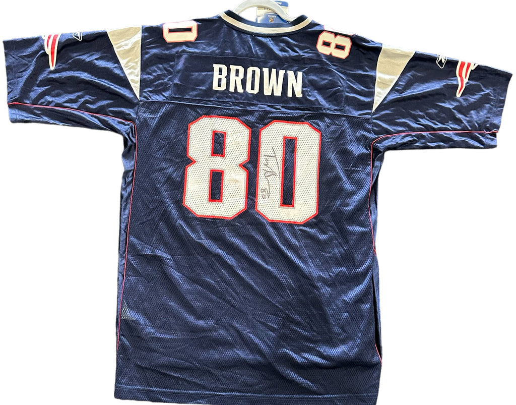New England Patriots - Troy Brown Autographed Football Jersey