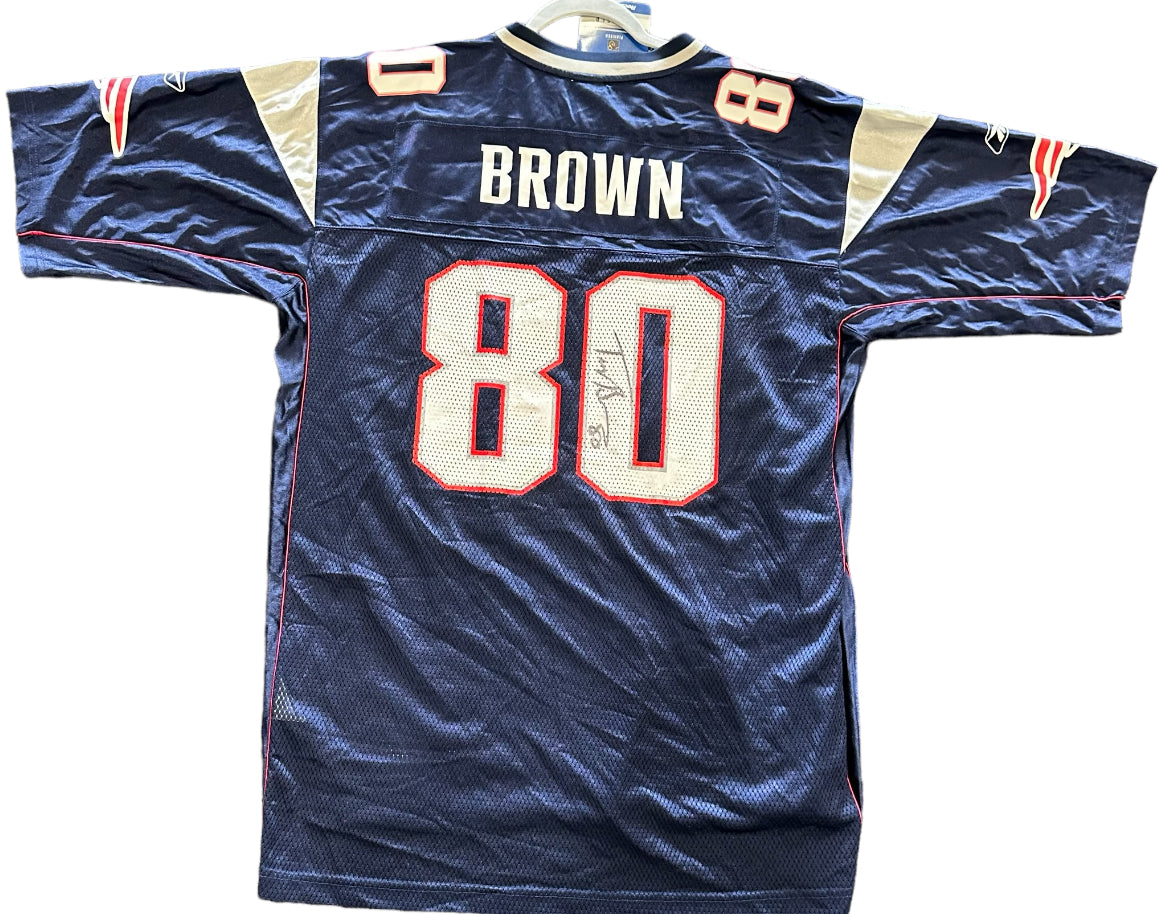 New England Patriots - Troy Brown Autographed Football Jersey