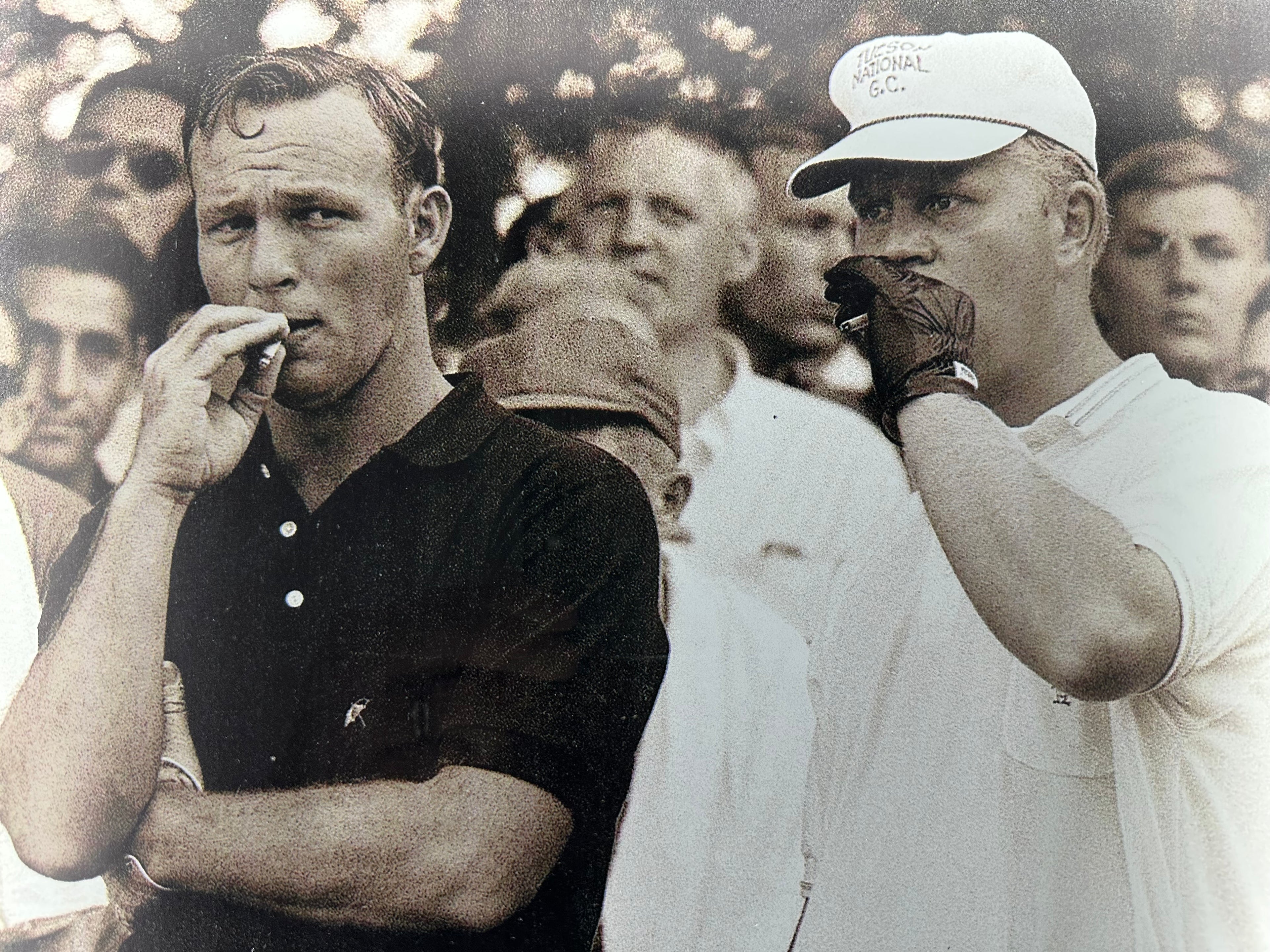 Arnold Palmer & Jack Nicklaus Smoking at the Tees w/LED lighting