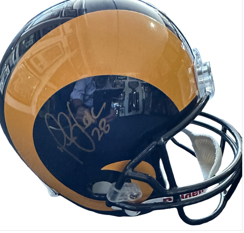 St. Louis Rams - Marshall Faulk Autographed Helmet