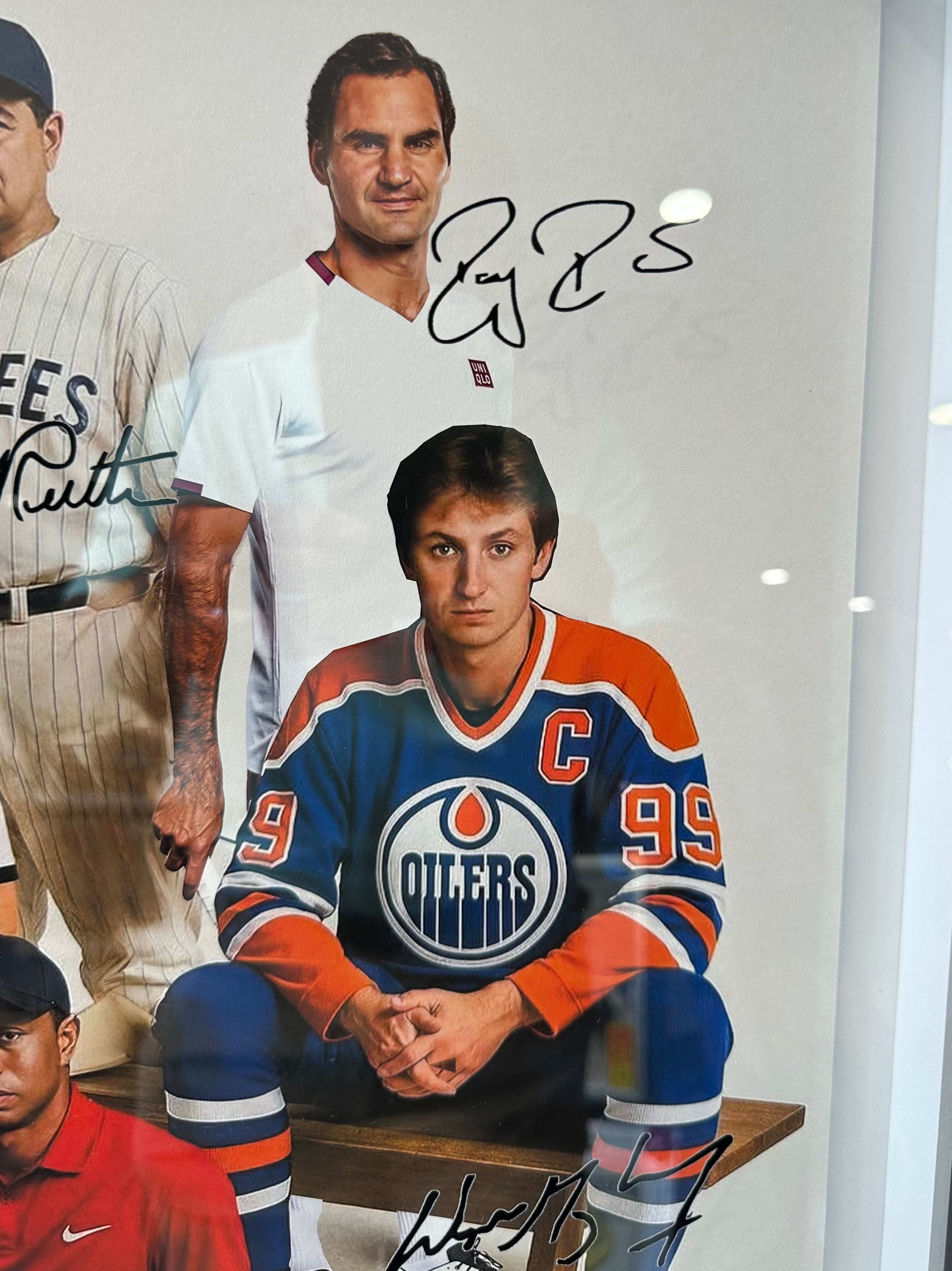 Greatest Of All Time (GOAT) Athletes with facsimile Signatures