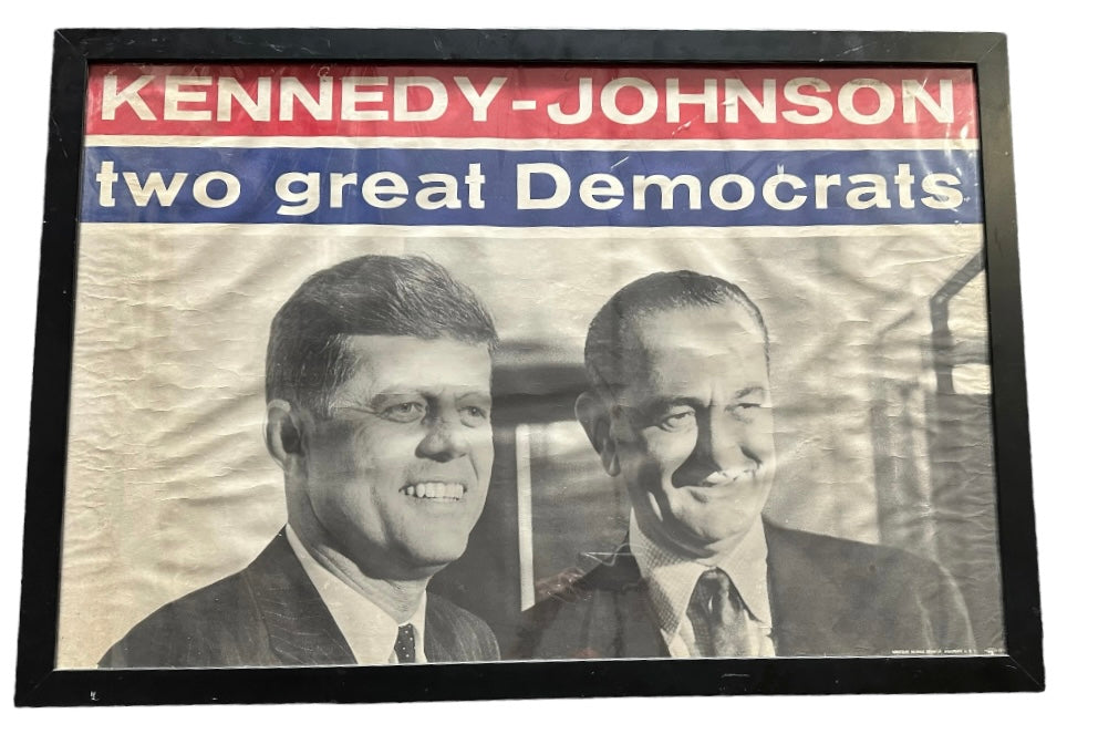 Kennedy - Johnson Two Great Democrats Vintage Poster