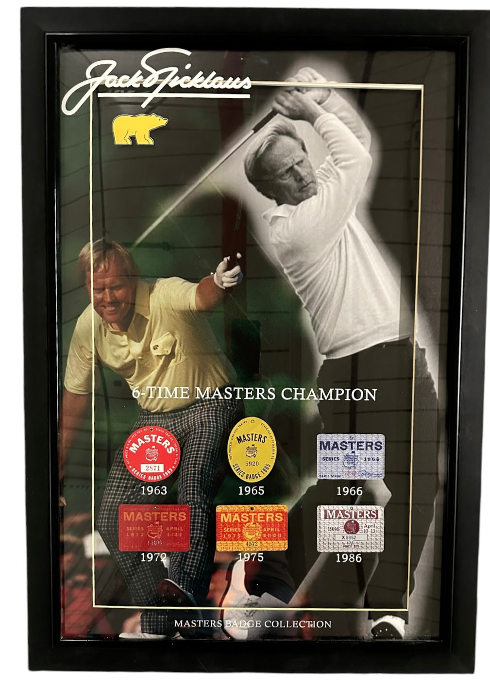 Jack Nicklaus 6X Masters Champion with Badges