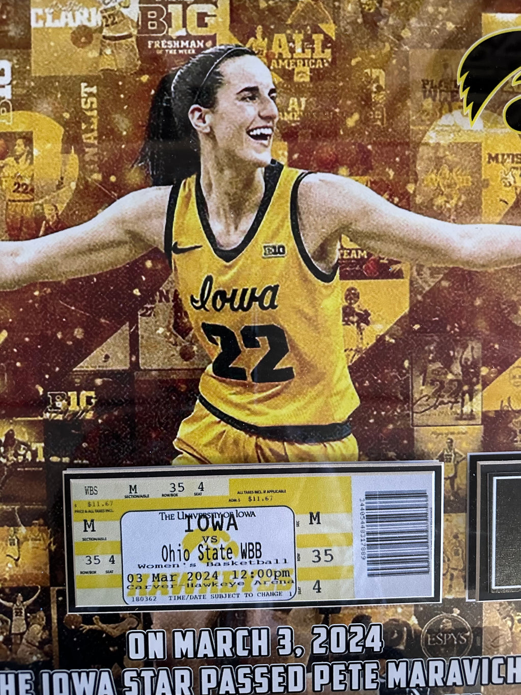 Caitlin Clark Iowa - Division 1 All Time Point Scorer