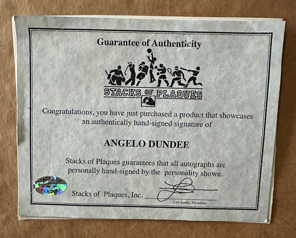 Muhammad Ali/Sonny Liston/Angelo Dundee Autographed